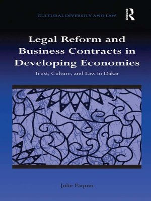 cover image of Legal Reform and Business Contracts in Developing Economies